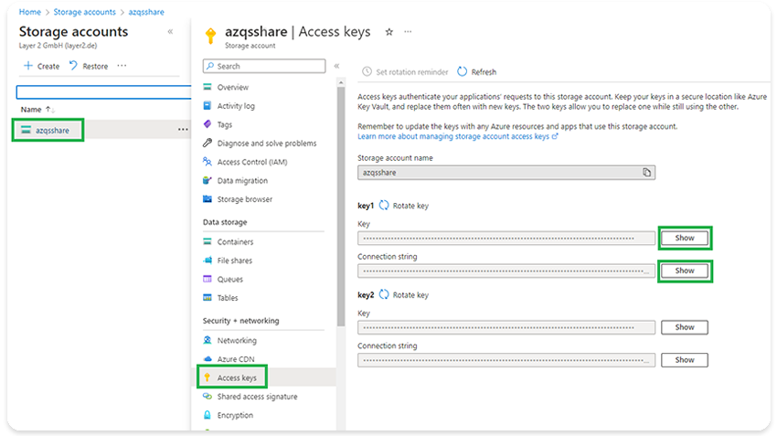 Account Name, Account Key and Endpoint Suffix Account Name, Account Key and Endpoint Suffix